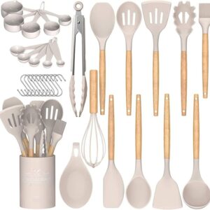 AUJEN Silverware Organizer - Expandable Kitchen Drawer Organizer, Adjustable Utensil Organizer, Cutlery Drawer Organizer for Forks, Knives, Multipurpose Kitchen Organizers and Storage Solution, Black